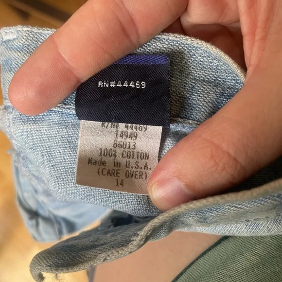 Light wash vintage Hang Ten cropped jeans - Picture 5 of 5